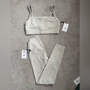 IVL Collective Ribbed Legging & Square Neck Sports Bra Set